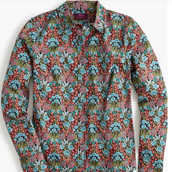NWOT J.Crew Perfect Shirt in Liberty Primrose Floral – Size 4 - Picture 1 of 6